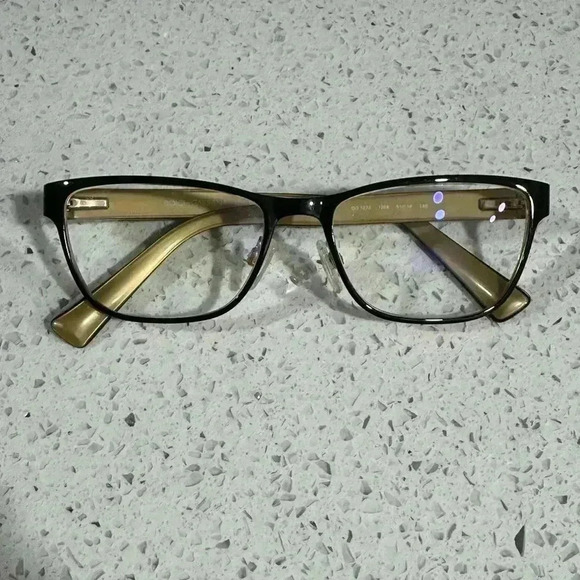 Dolce & Gabbana Women's Eyeglasses DG 1273 1268 Black on Gold Frame - Picture 4 of 6